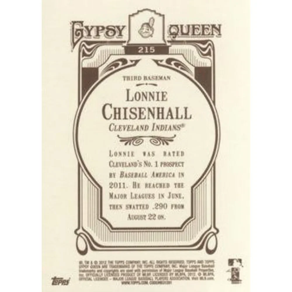 2012 Topps Gypsy Queen Lonnie Chisenhall # 215 Cleveland Indians